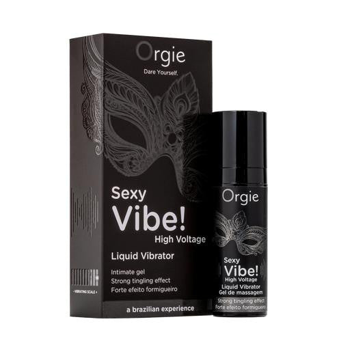 GEL STIMOLANTE lubrificante SEXY VIBE HIGH VOLTAGE salva preservativo orgie