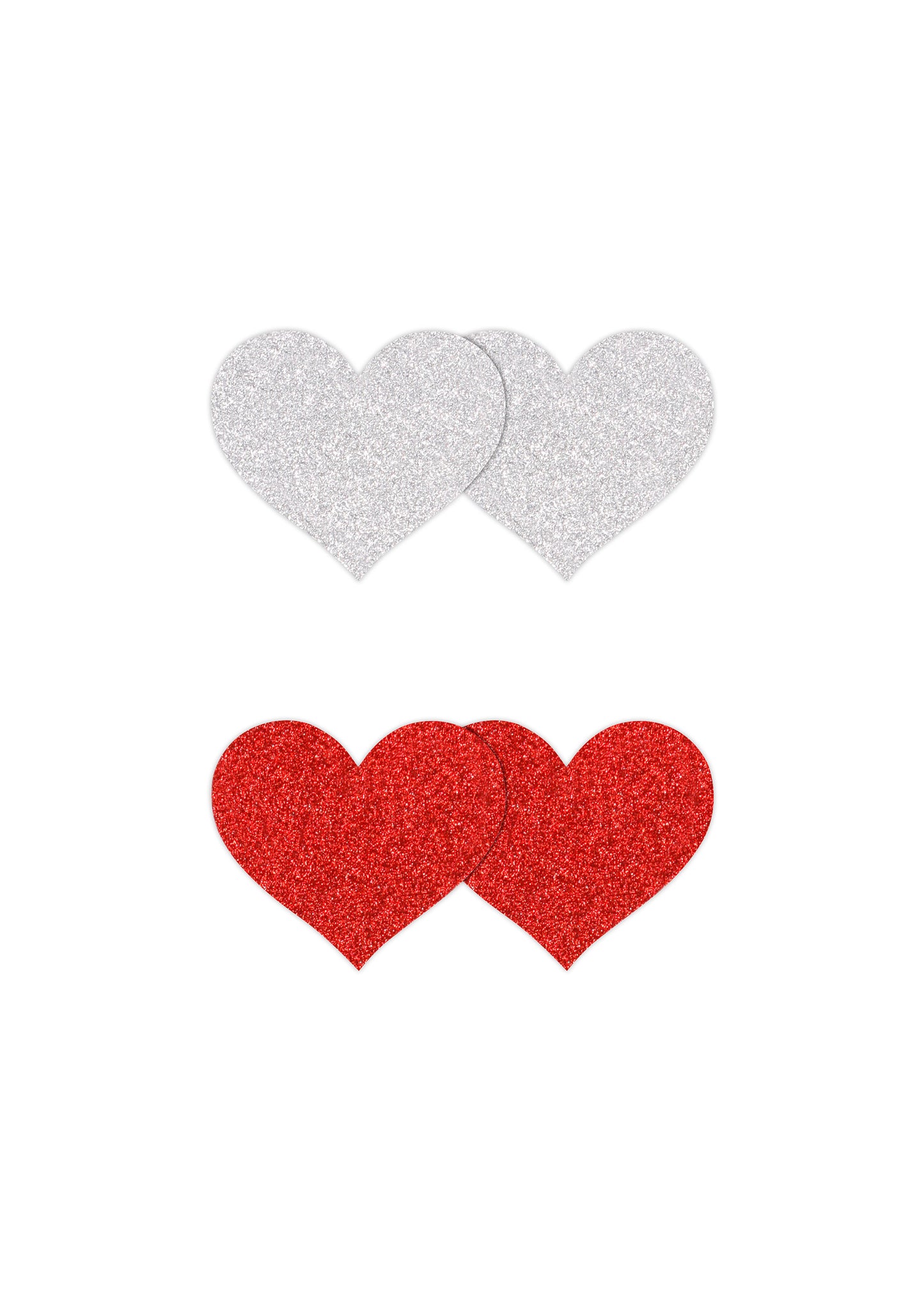 Copricapezzoli a forma di cuore Pasties Glitter Hearts 2 Pair