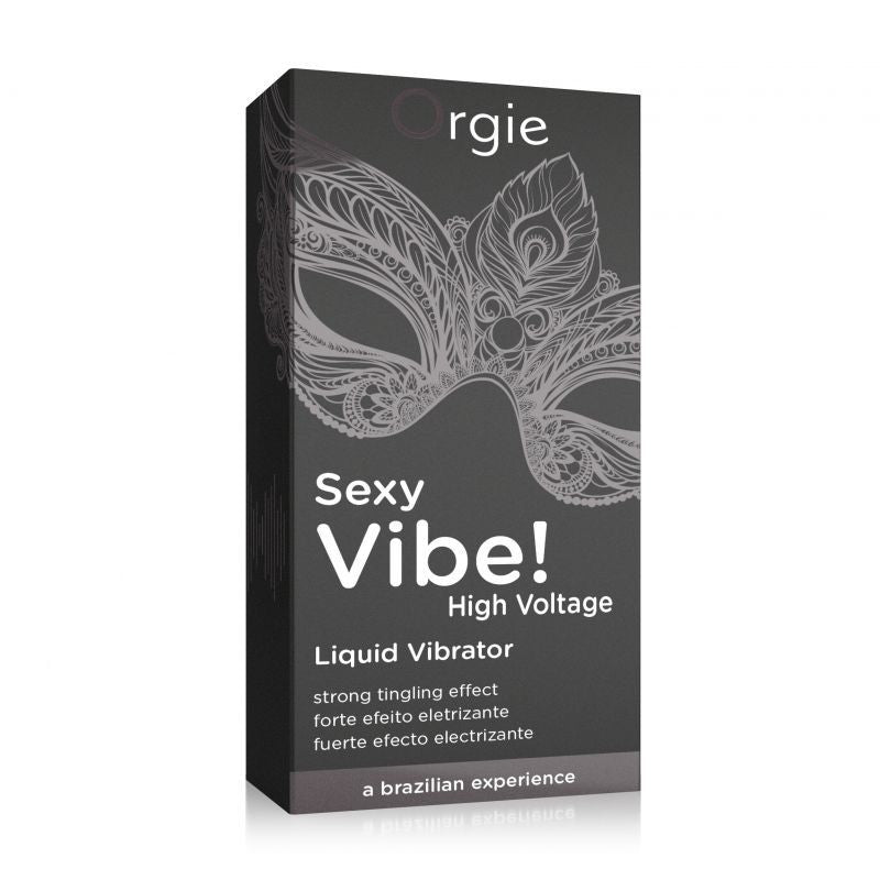 GEL STIMOLANTE lubrificante SEXY VIBE HIGH VOLTAGE salva preservativo orgie