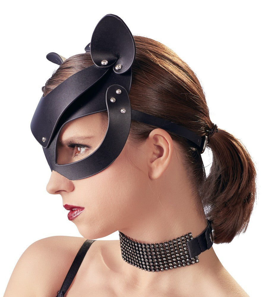 maschera head black mask cat