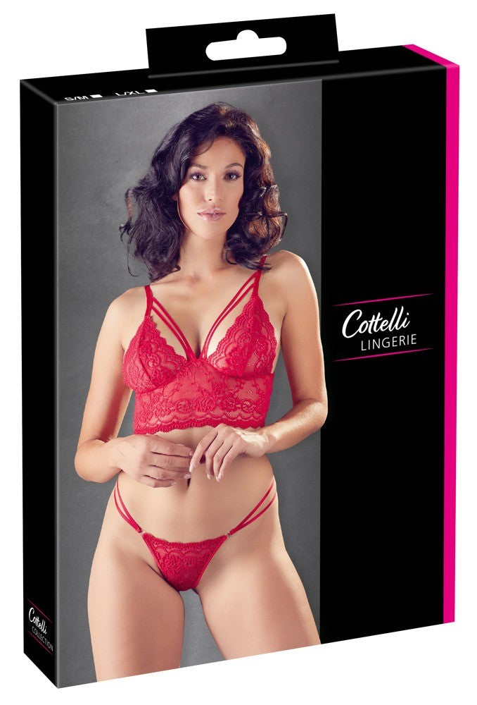 Completo intimo donna in pizzo Bra and String