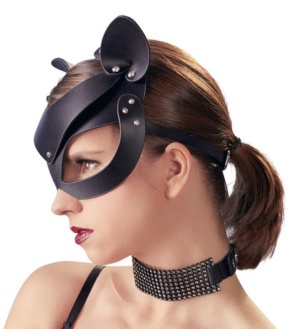 maschera head black mask cat